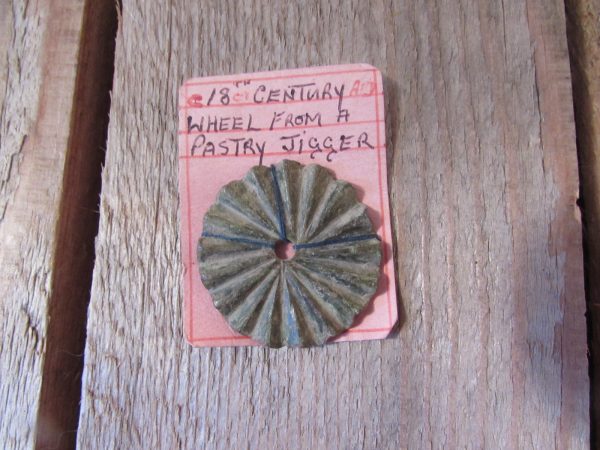 18th Century pastry wheel from pastry jigger