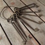 Set of 8 Edwardian skeleton keys 1