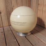 Art deco 1930s large globe lamp and fitting