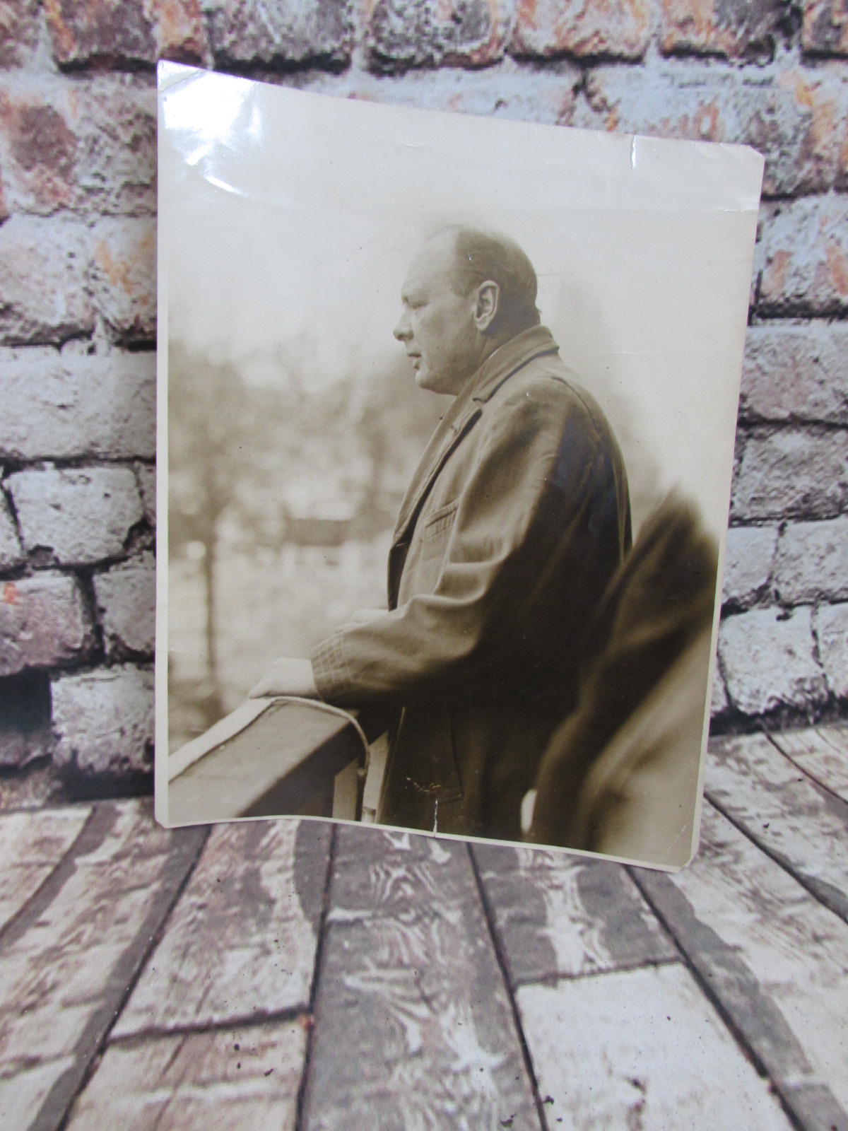 Original photo of Winston Churchill (sepia) taken during the early 1930s