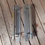 Art Deco 1930s large chrome door handles REDUCED 1