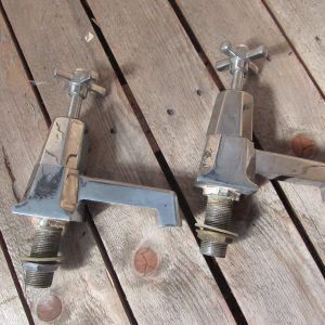Lovely pair of shanks bath taps from the Savoy hotel refurbishment sale