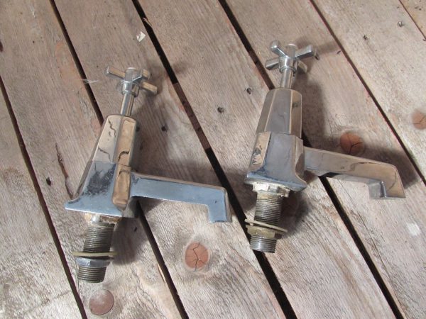 Lovely pair of shanks bath taps from the Savoy hotel refurbishment sale