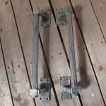 Pair of art deco 1930s main door handles (Chrome bar type) REDUCED 1