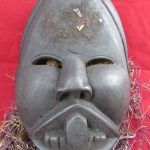 Antique African Wooden Face Mask ( tribal art)