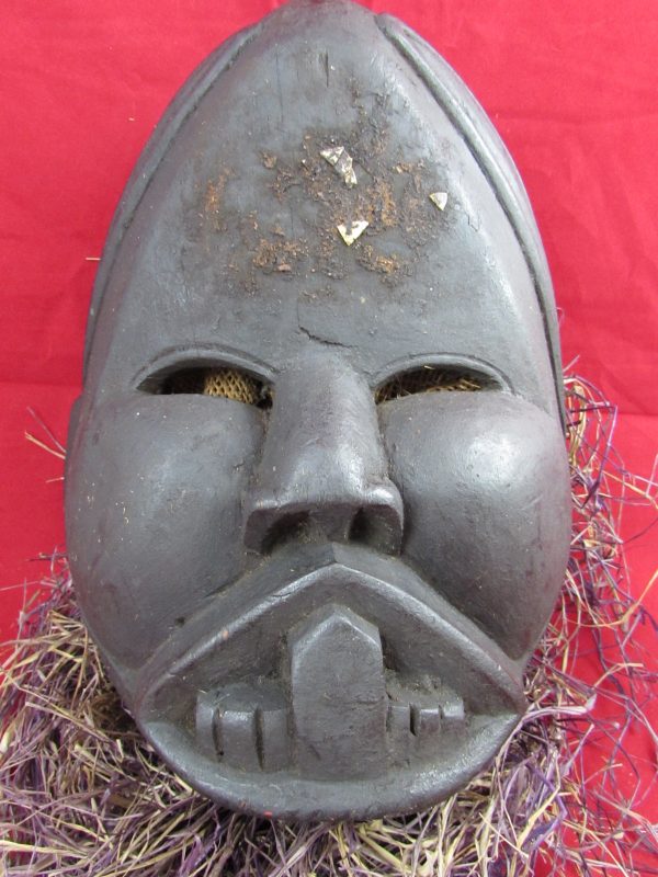 Antique African Wooden Face Mask ( tribal art)